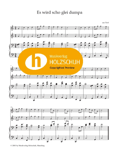 Es wird scho glei dumpa